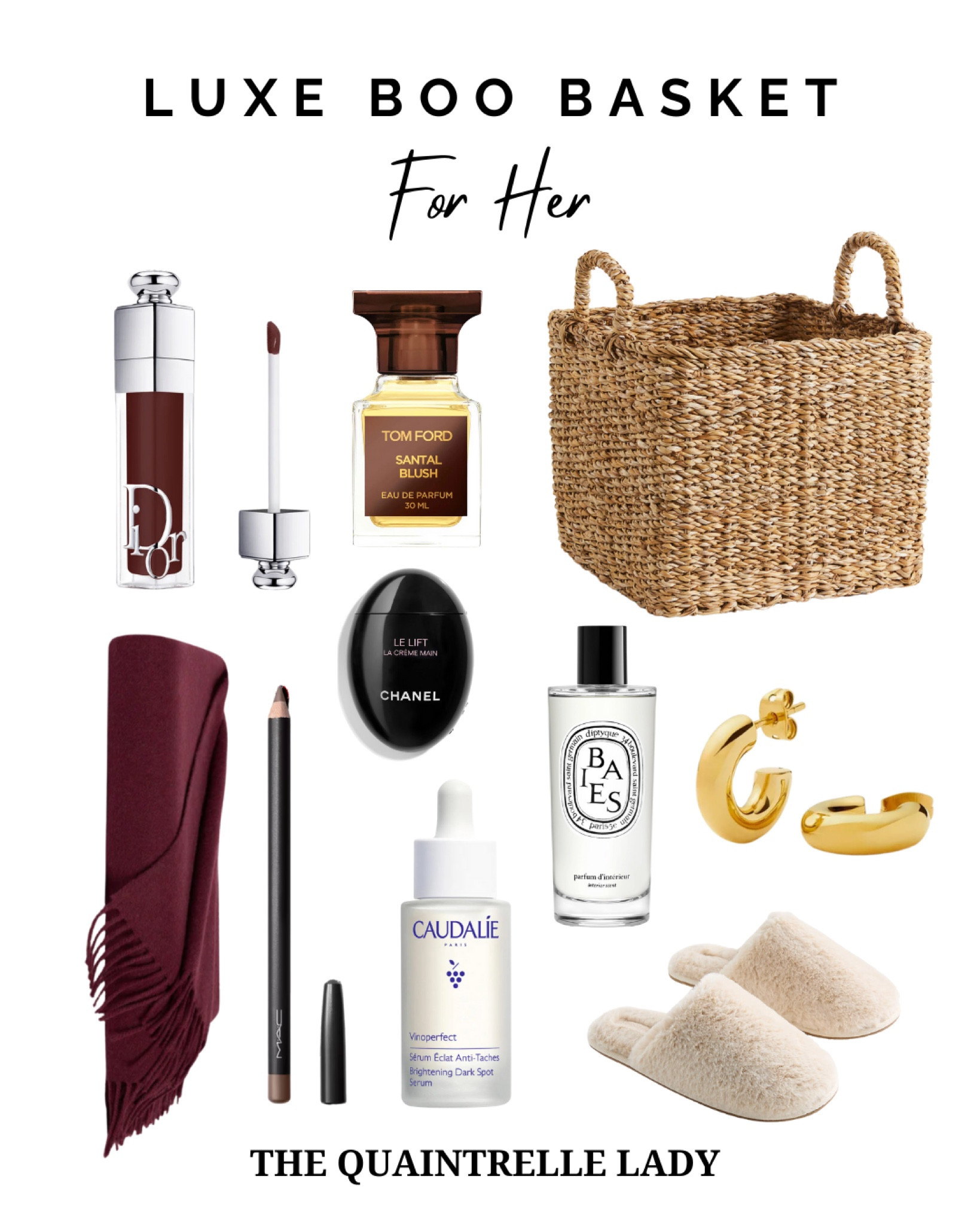 Luxe Boo Basket for her 🖤 #giftguide #giftideasforher #boobasket 

#LTKHoliday #LTKGiftGuide