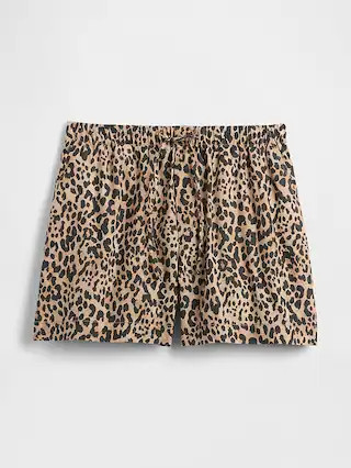 4" Mid Rise Pull-On Linen-Blend Shorts | Gap Factory