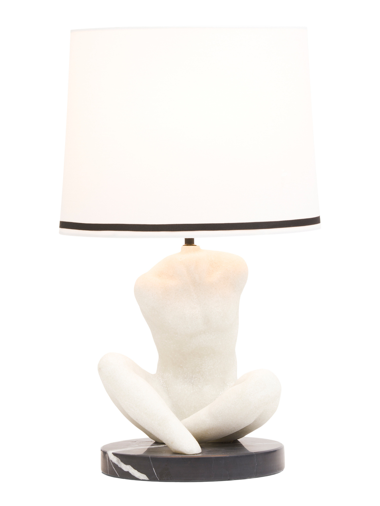 13x21.5in Relax Male Marble Base Table Lamp | TJ Maxx