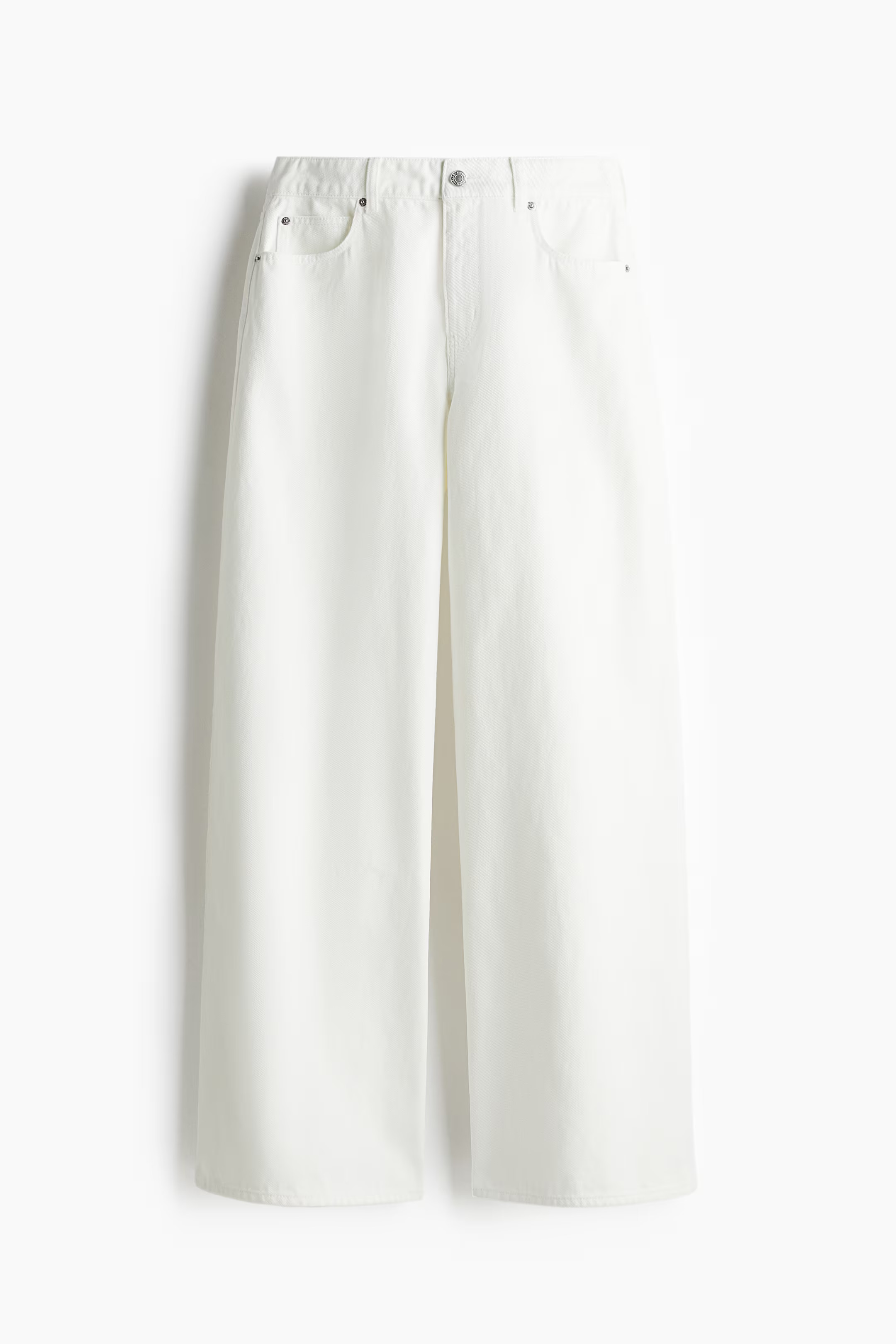 Wide High Jeans - Cream - Ladies | H&M US | H&M (US + CA)