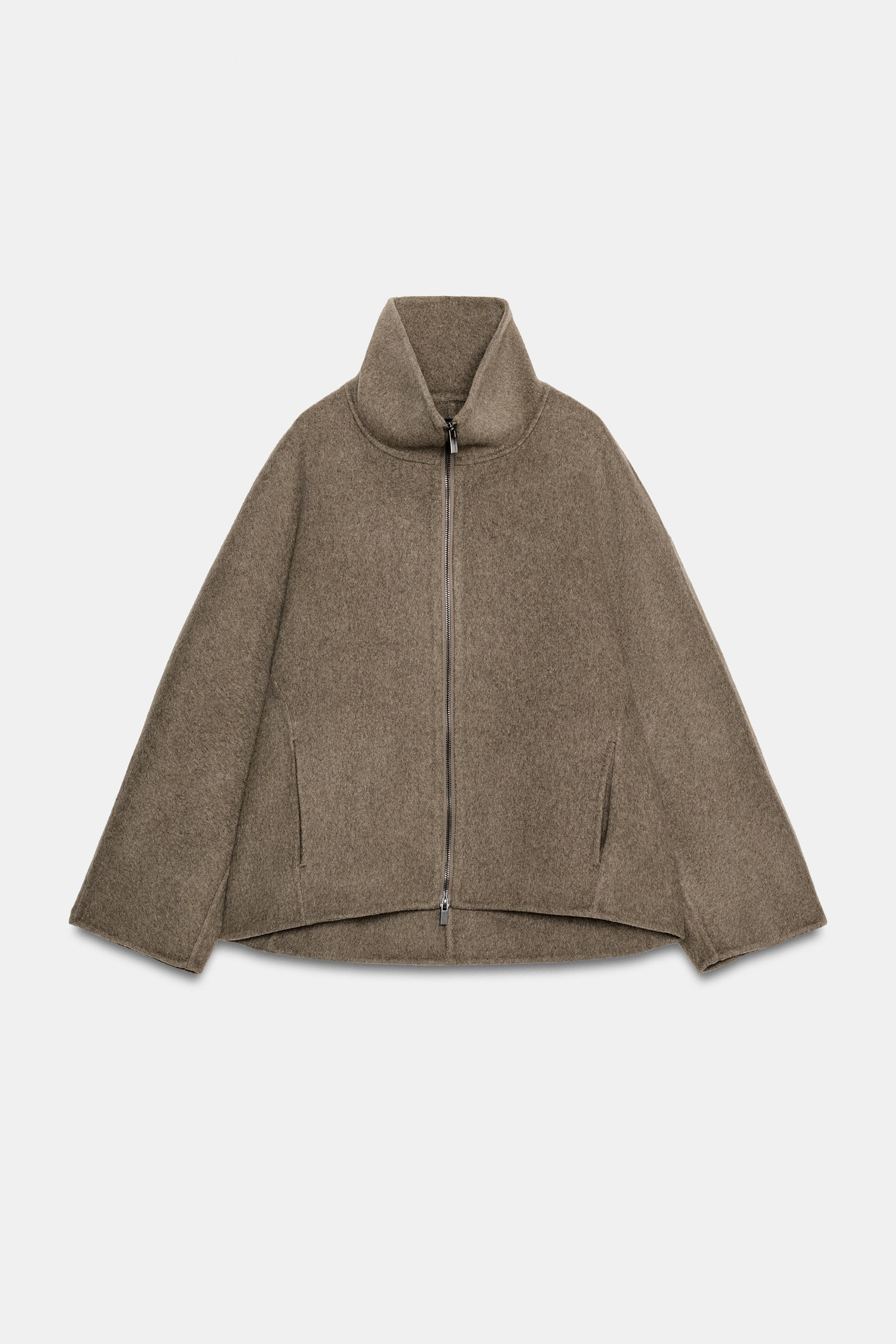 SHORT WOOL BLEND COAT ZW COLLECTION | Zara UK