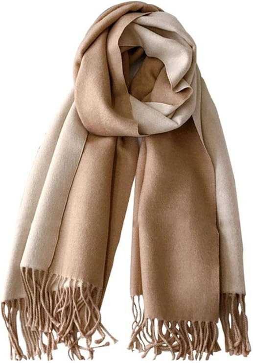 PFLife Cashmere Scarfs for women Wool Scarf Christmas Gift Box Double-sided Styl Tassels Winter T... | Amazon (US)