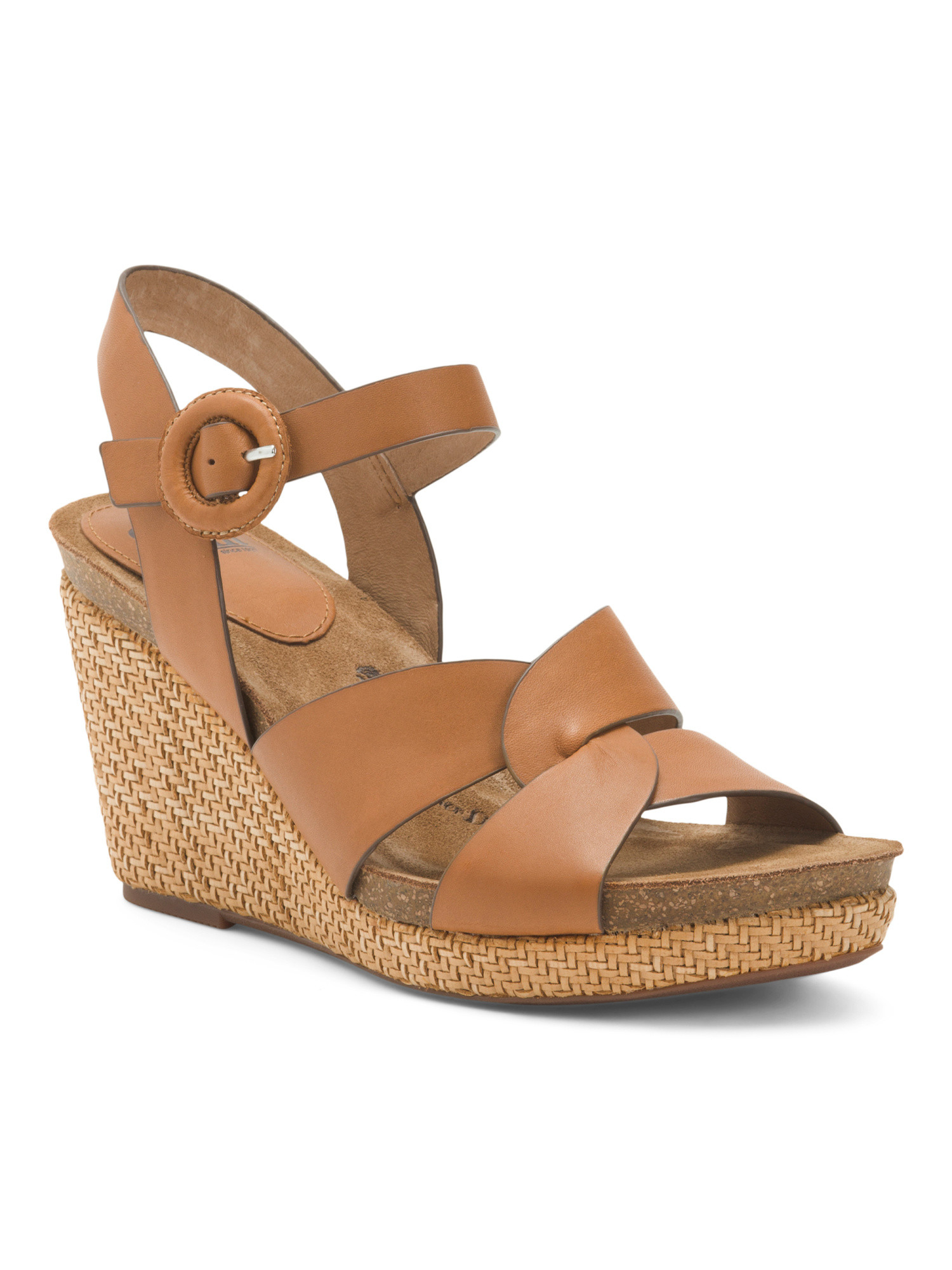 Leather Comfort Wedge Sandals | Women's Shoes | Marshalls | Marshalls