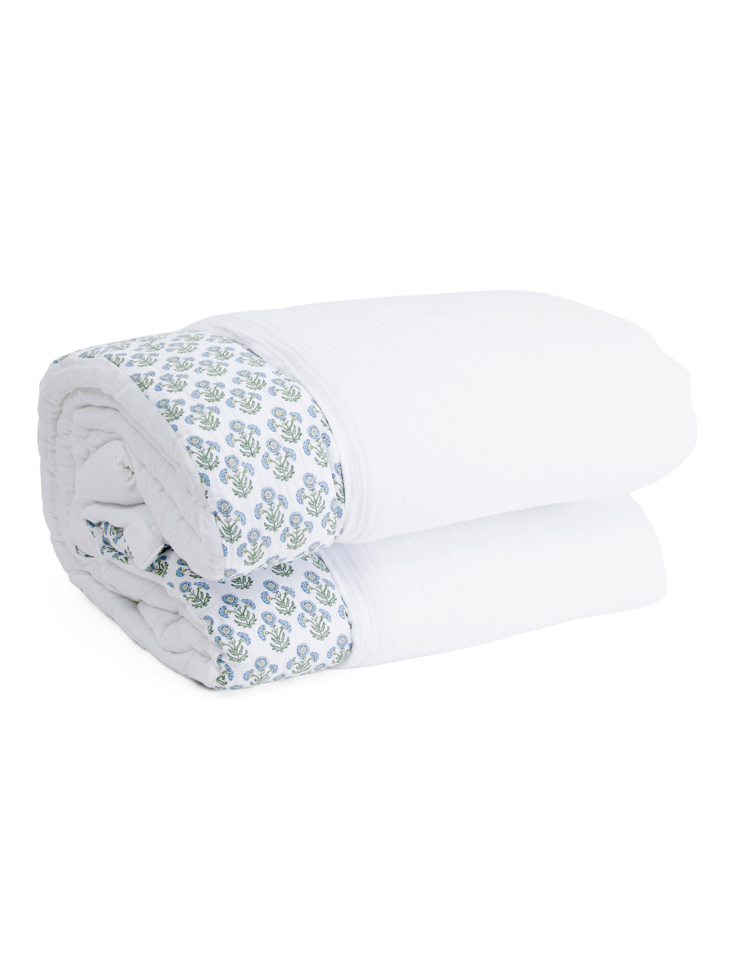 Cotton Block Print Reversible Comforter Set | Marshalls