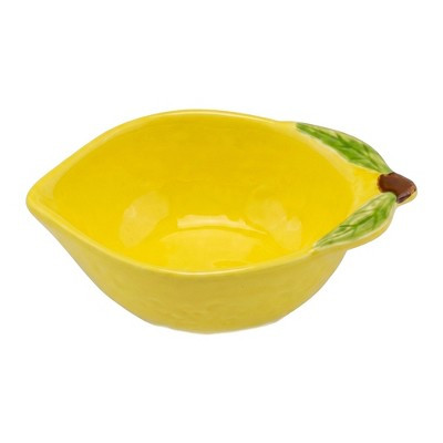 REGALWOVEN Cute Lemon Shaped Ceramic Bowl - Small Citrus Decorative Dish - Vibrant Summer Fruit Bowl Yellow 4.9"L x 3.5"W x 1.6"H | Target