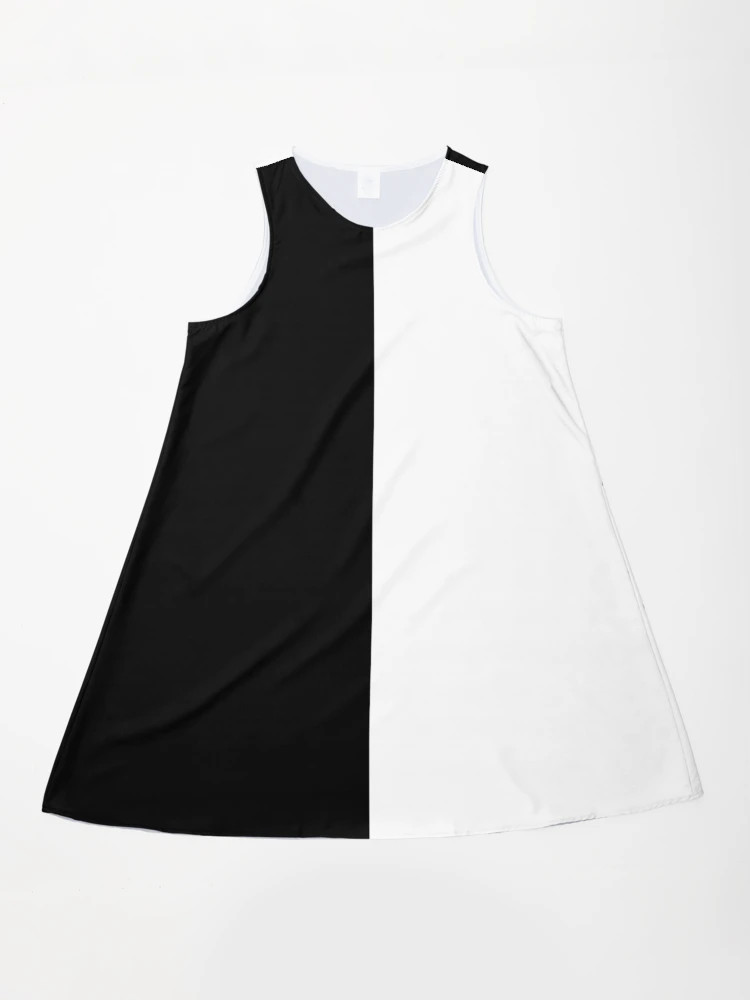 Black And White Half And Half A-Line Dress | Redbubble (US)