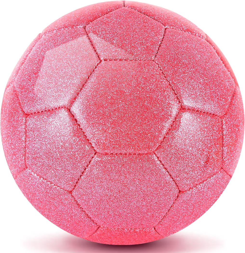 DLUGOPIS Sparkling Pink Toddler Soccer Ball - Mini, Age 3-8, Indoor/Outdoor, Small Size for Boys ... | Amazon (US)