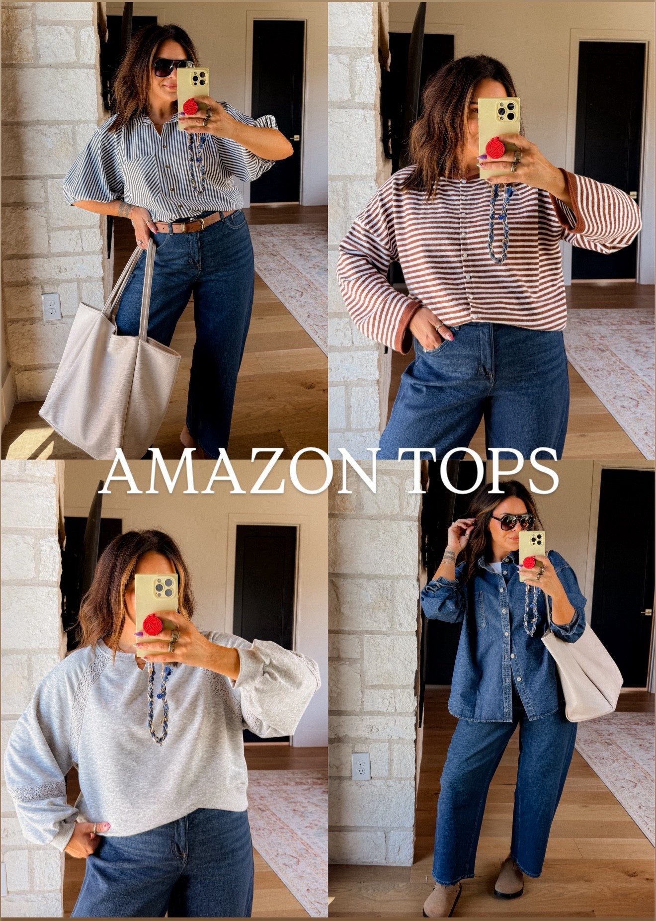 Amazon tops that work now casually or more dressed up for workwear!
Wearing an XL in all


#LTKMidsize #LTKFindsUnder50 #LTKStyleTip