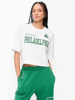Philadelphia Eagles Vintage Oversized T-Shirt for Women | Old Navy (US)