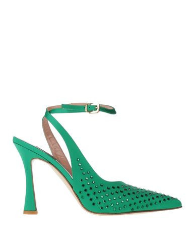 Pinko Woman Pumps Emerald green Size 9 Textile fibers | YOOX (US)