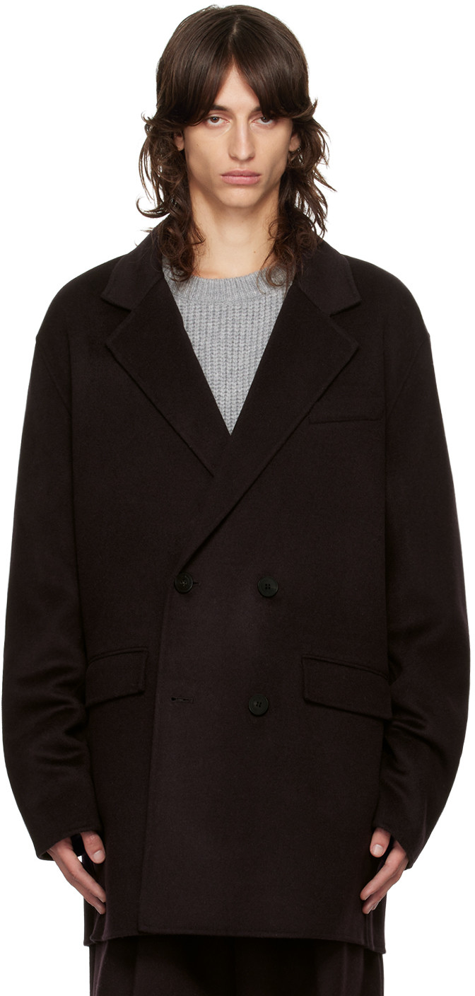 The Frankie Shop Purple Harry Wool Blazer | SSENSE