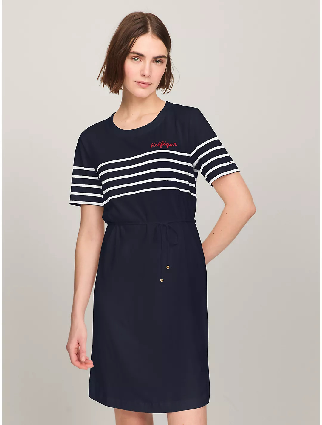 Hilfiger Stripe Logo T-Shirt Dress | Tommy Hilfiger | Tommy Hilfiger (US)