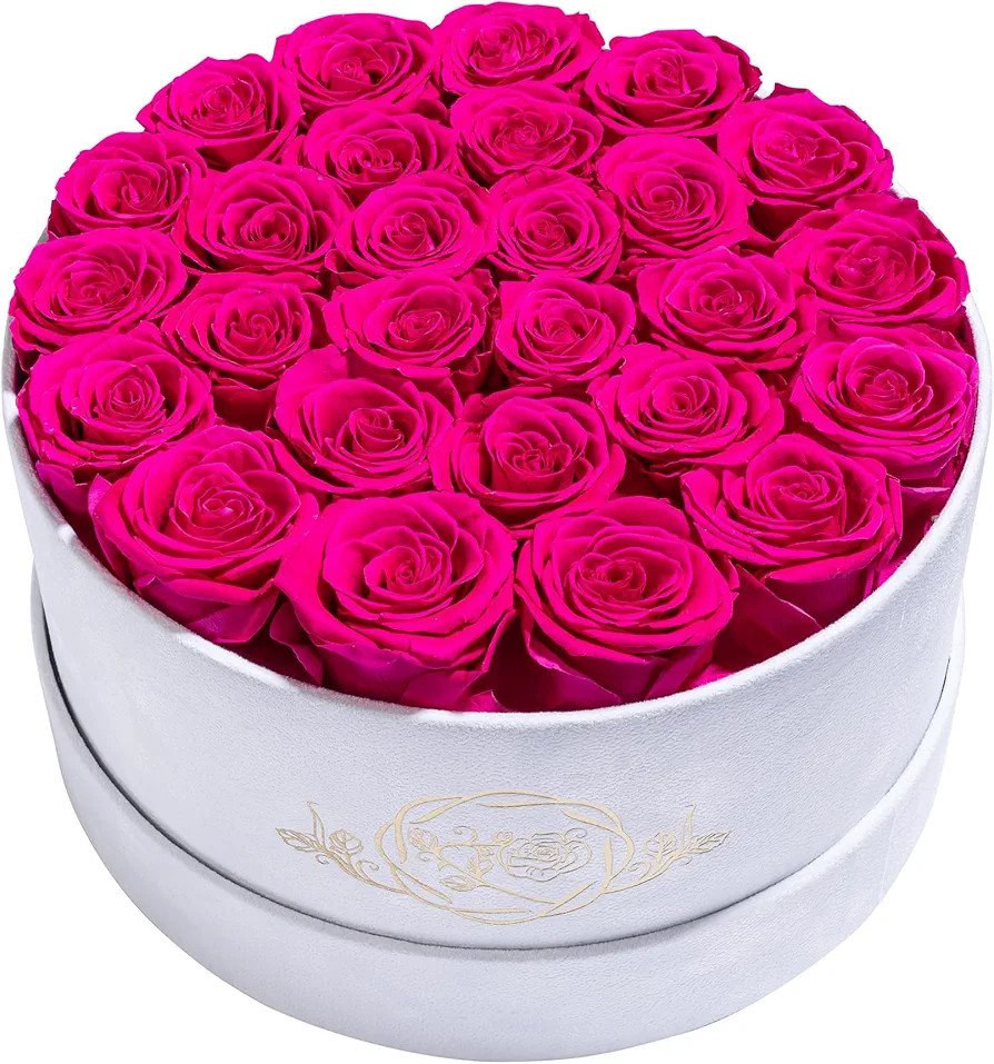 27 Flowers in a Luxury Suede Box, Birthday Gifts for Women, Preserved Flowers, Mothers Day Roses ... | Amazon (US)