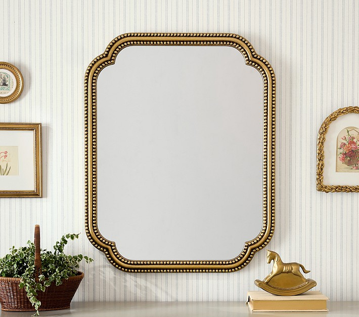 Chris Loves Julia Rectangle Beaded Mirror (24"x 30") | Pottery Barn Kids