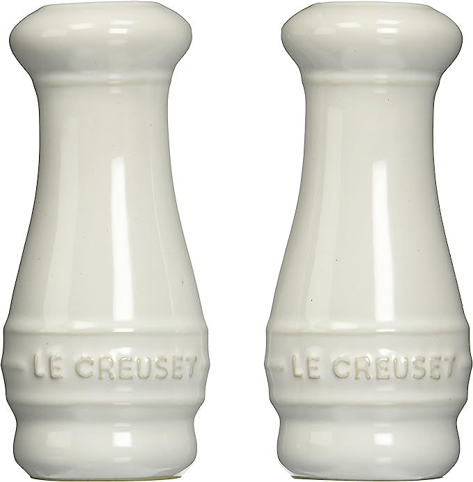 Le Creuset Stoneware Salt and Pepper Shakers, 4 ounce each, White | Amazon (US)