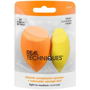Real Techniques Miracle Complexion Sponge + Concealer Sponge Duo, 2 Count | CVS