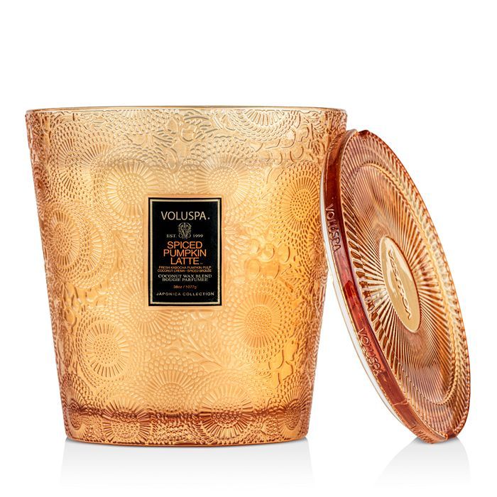 Spiced Pumpkin Latte 3 Wick Boxed Hearth Candle with Lid, 38 oz. | Bloomingdale's (US)