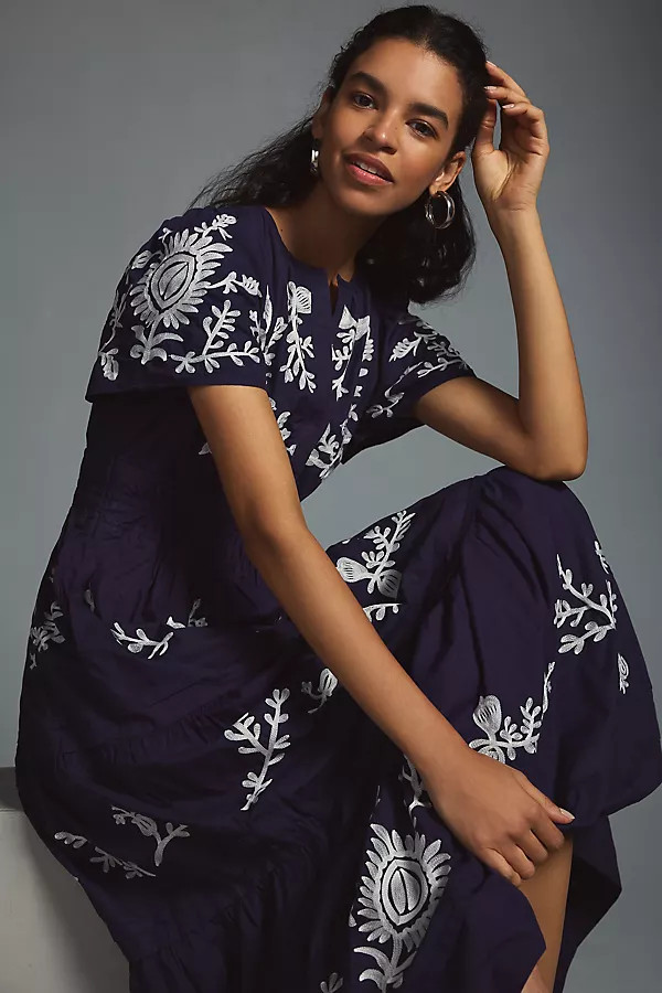 The Somerset Maxi Dress: Embroidered Edition | Anthropologie (US)