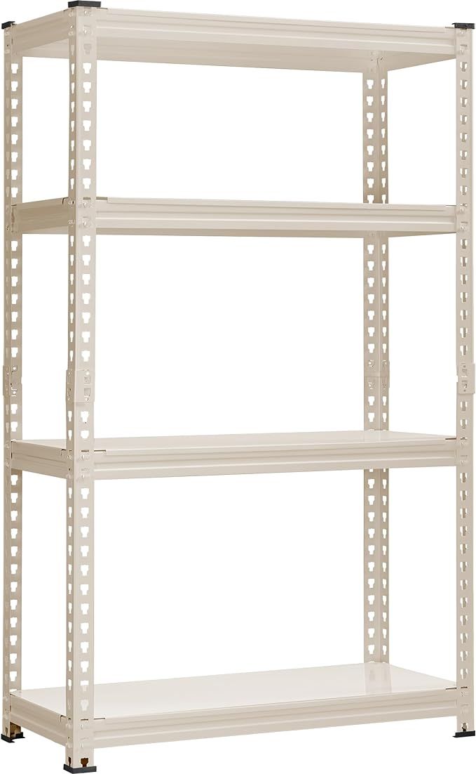 PrimeZone All Metal 28" W x 12" D x 59" H Storage Shelves - 4 Tier Adjustable Pantry Closet Stora... | Amazon (US)