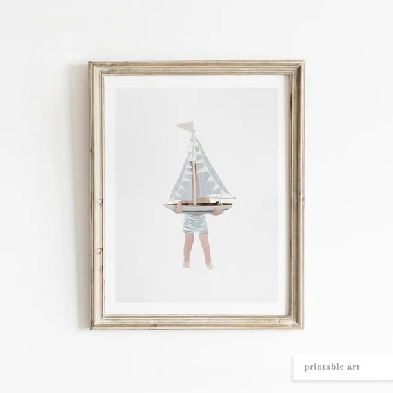 Boys Nautical Room Decor Nautical Nursery Art Nautical | Etsy | Etsy (US)