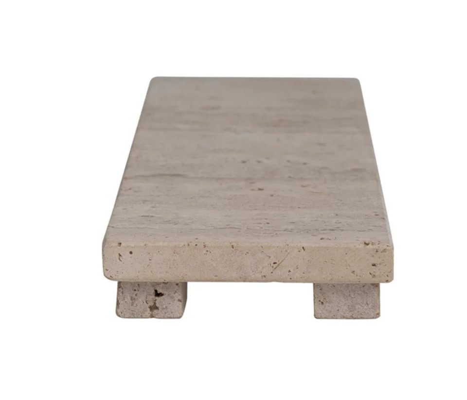 Footed Travertine Board | Dwell Home Co.