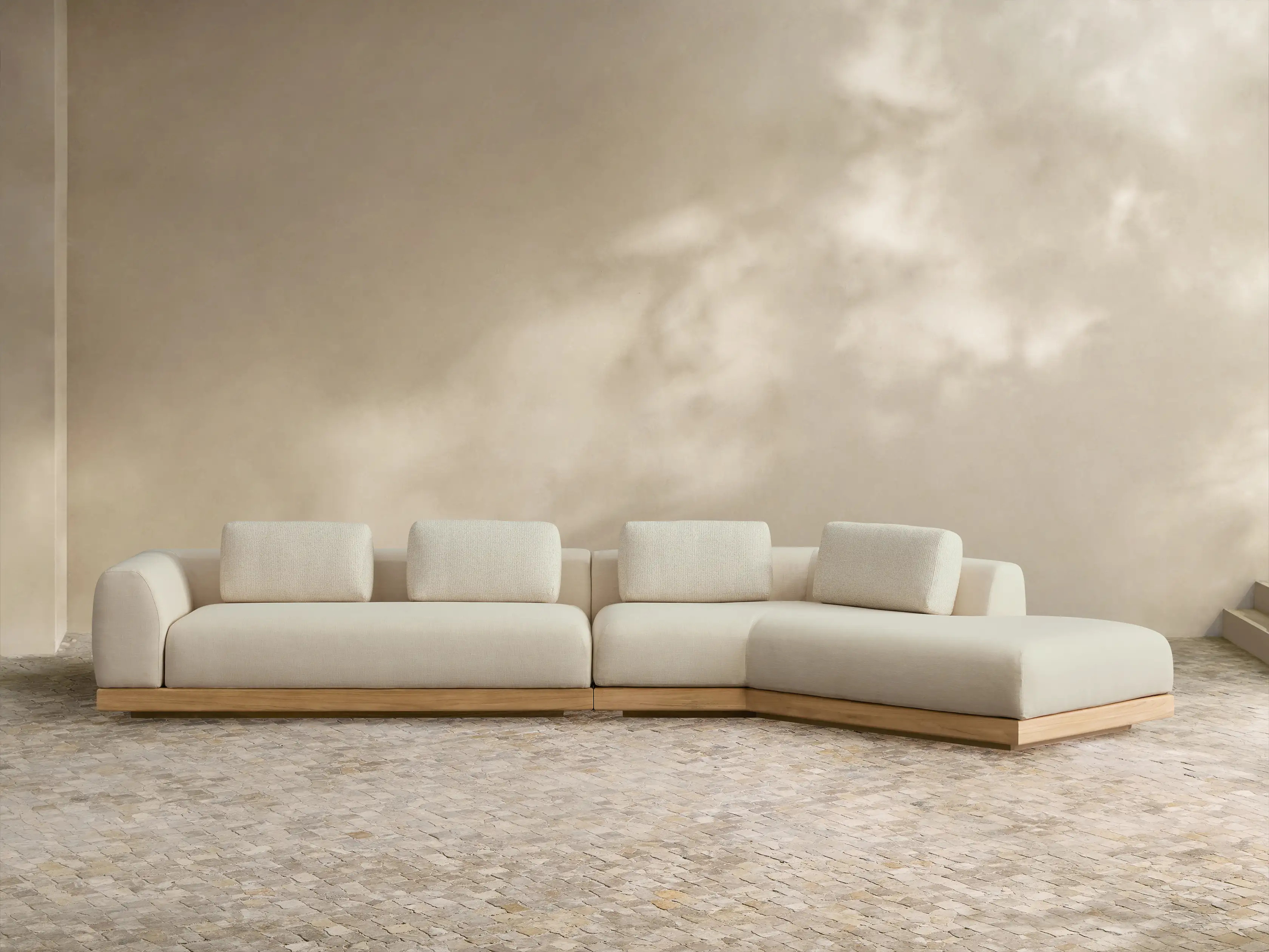 Carmel Outdoor Two-Piece Bumper Sectional | Arhaus