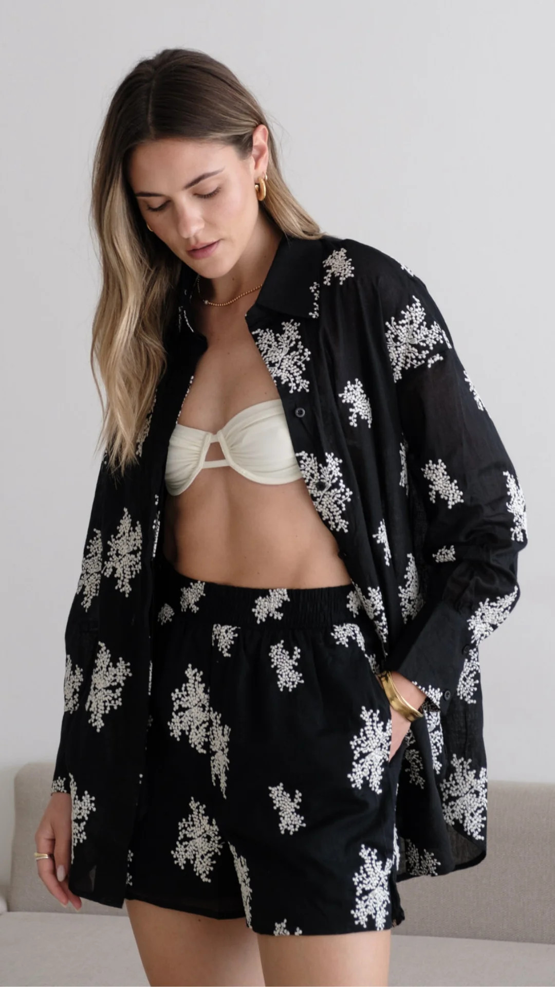 CELINA SHIRT - BLACK | Charli