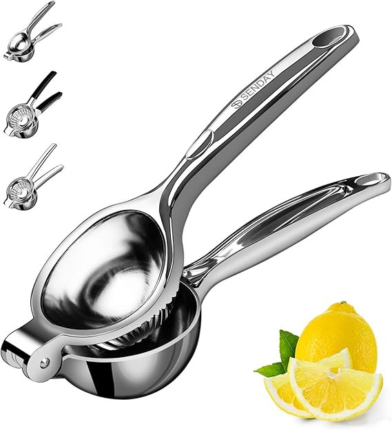 Lemon Squeezer Stainless Steel Manual Fruit Squeezer, Citrus Squeezer Orange Juicer Fruit Juice R... | Amazon (US)