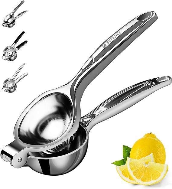 Lemon Squeezer Stainless Steel Manual Fruit Squeezer, Citrus Squeezer Orange Juicer Fruit Juice R... | Amazon (US)