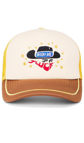 Lucky Cowboy Cap in Brown, Yellow, & White | Revolve Clothing (Global)