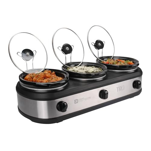 TRU Triple Buffet Server, Three 2.5-Quart Removable Crock Inserts | Amazon (US)