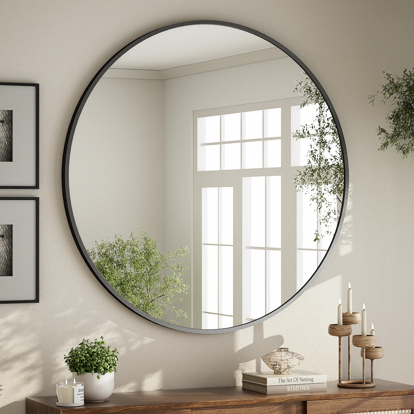Gehard Round Metal Framed Mirror | Wayfair North America