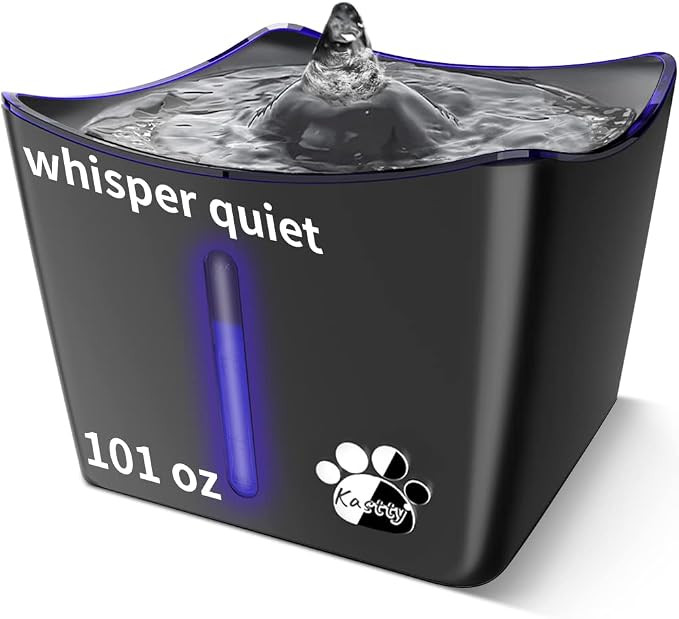 Cat Water Fountain, 101oz Cat Fountain Pet Water Fountain, Whisper Quiet Cat Drinking Bowl, Water... | Amazon (US)