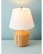 22in Saolia Nautral Rattan Table Lamp | HomeGoods