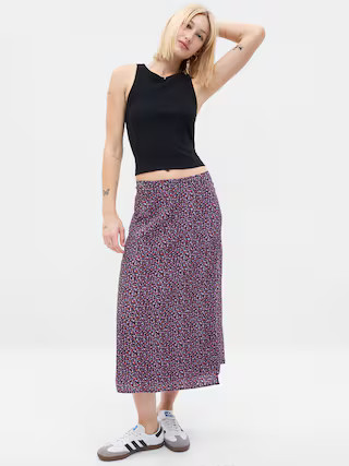 Floral Midi Wrap Skirt | Gap (US)