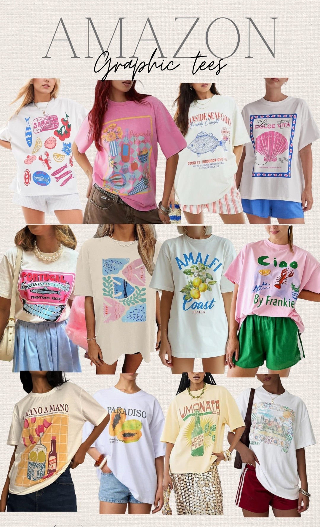 Amazon graphic tees for spring and summer
Graphic tees


#LTKSeasonal #LTKSaleAlert