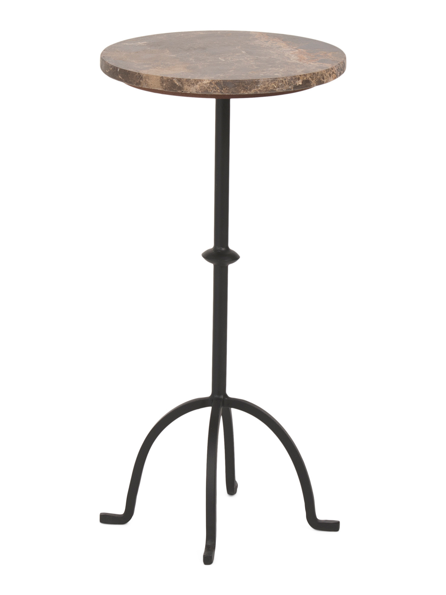 12x24 Spanish Empredor Marble And Iron Accent Table | TJ Maxx