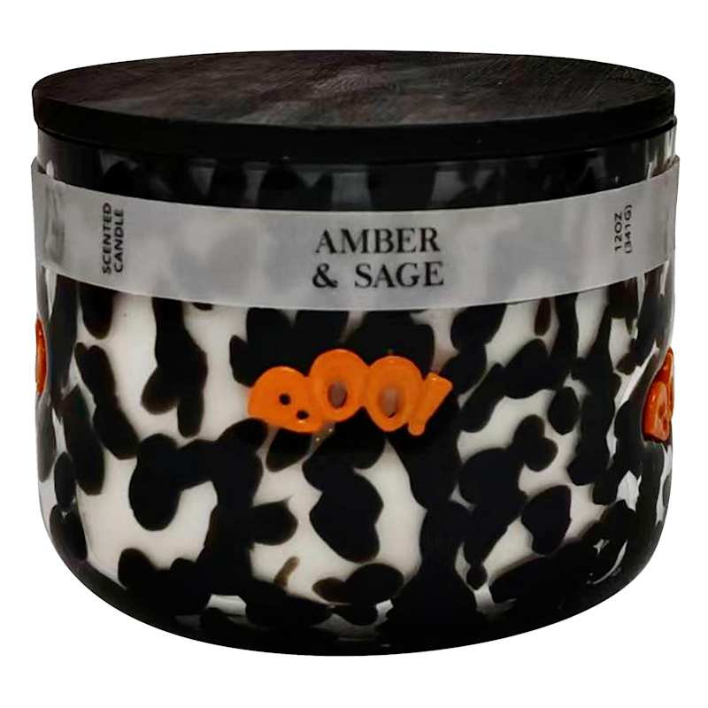 Amber & Sage Scented Icon Jar Candle, 12oz | At Home