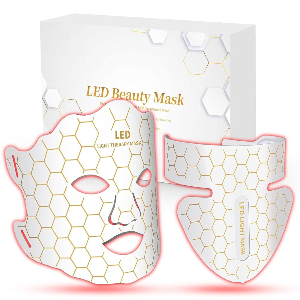 Yahi LED Face Mask Light Therapy, Red Light Therapy for Face, 175 High-Density Light Beads, 7-1 C... | Amazon (US)