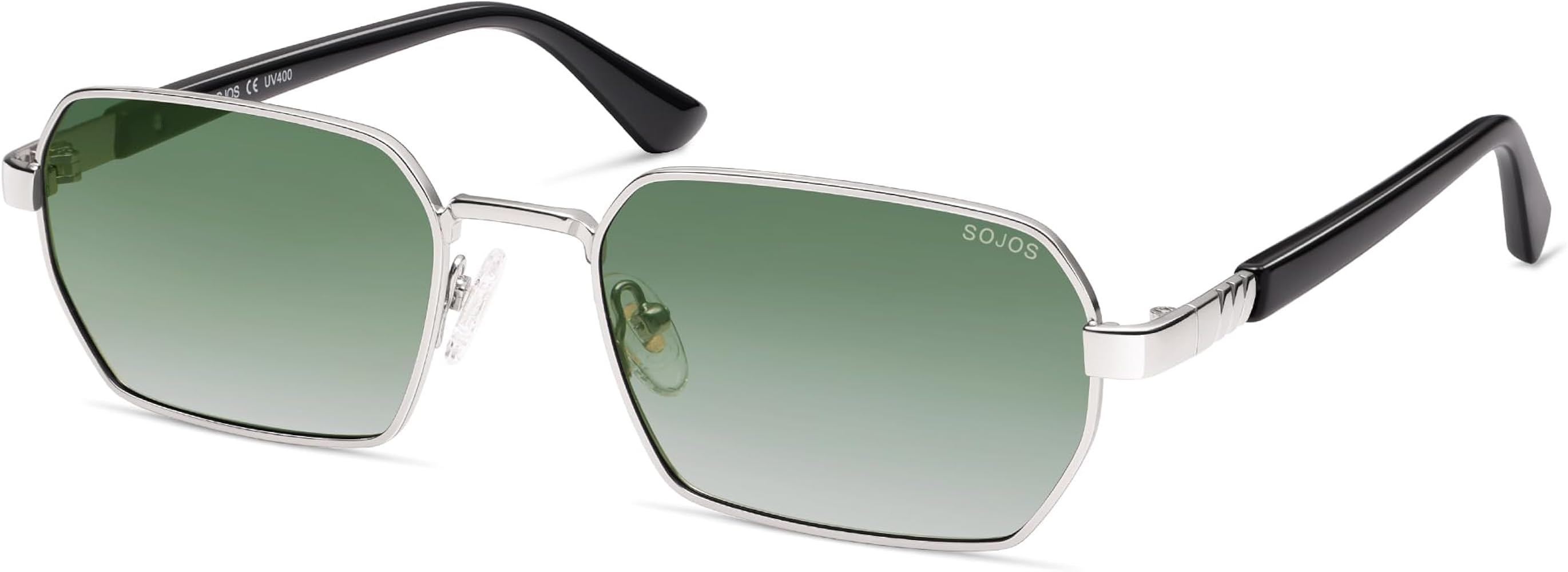 SOJOS Retro Rectangle Polarized 90s Sunglasses for Women Men,Trendy Narrow Hexagon Square Shades ... | Amazon (US)