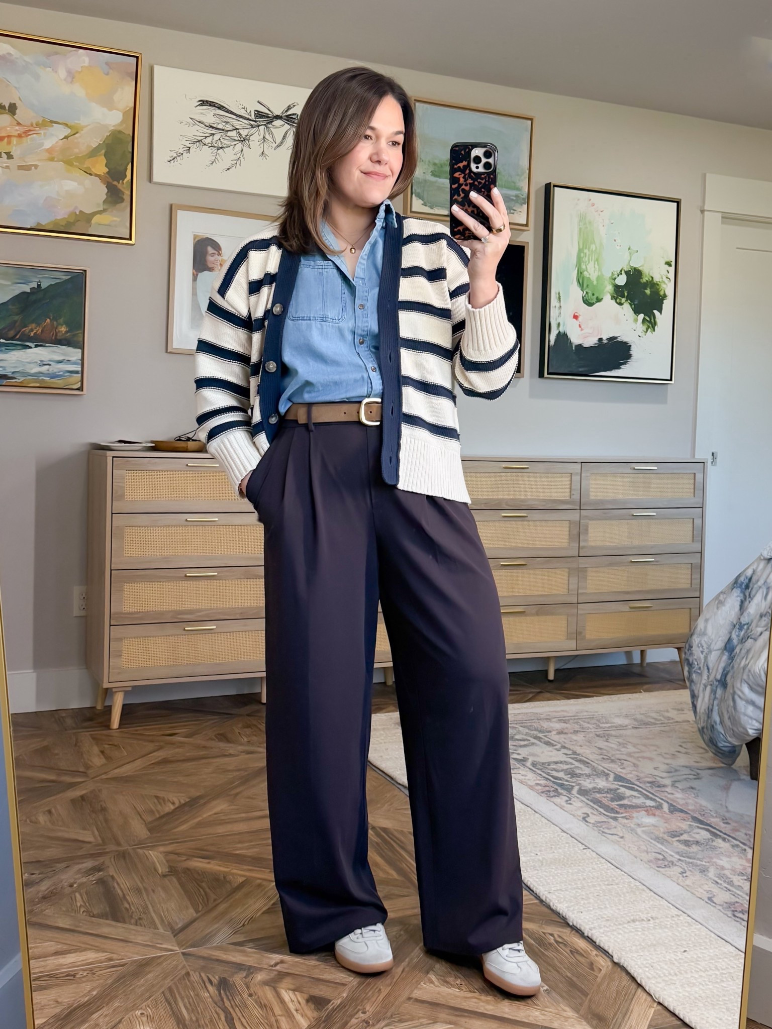 Loving these trousers, they look like workwear but feel casual and you don’t have to dry clean them. 10/10. Wearing a size large and the fit is just right. 

#LTKMidsize #LTKOver40 #LTKootd