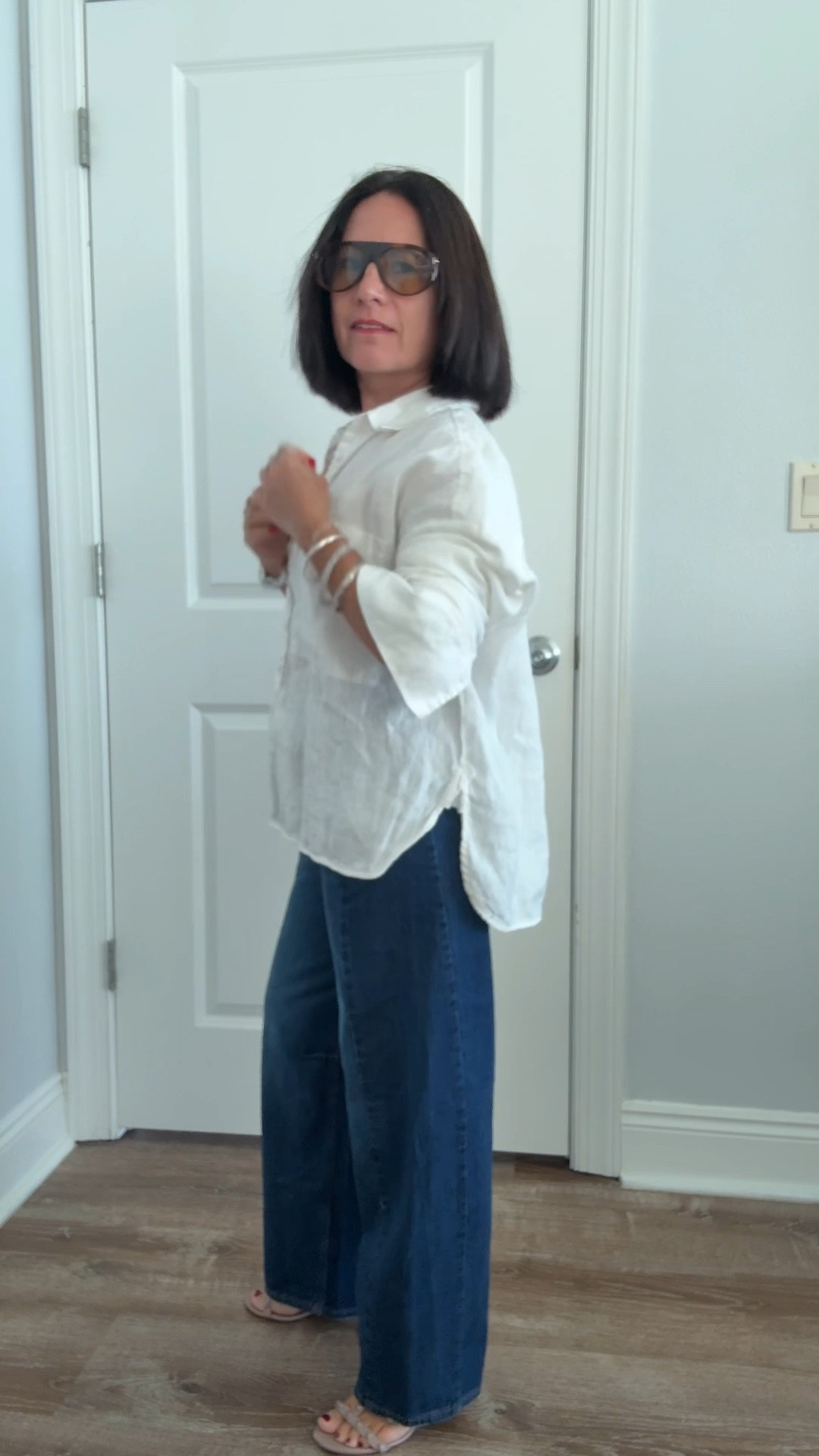 Nothing better than jeans and a white button down shirt, classy, chic and elegant outfit that suits everyone and every occasion.

#LTKTravel #LTKPetite #LTKStyleTip