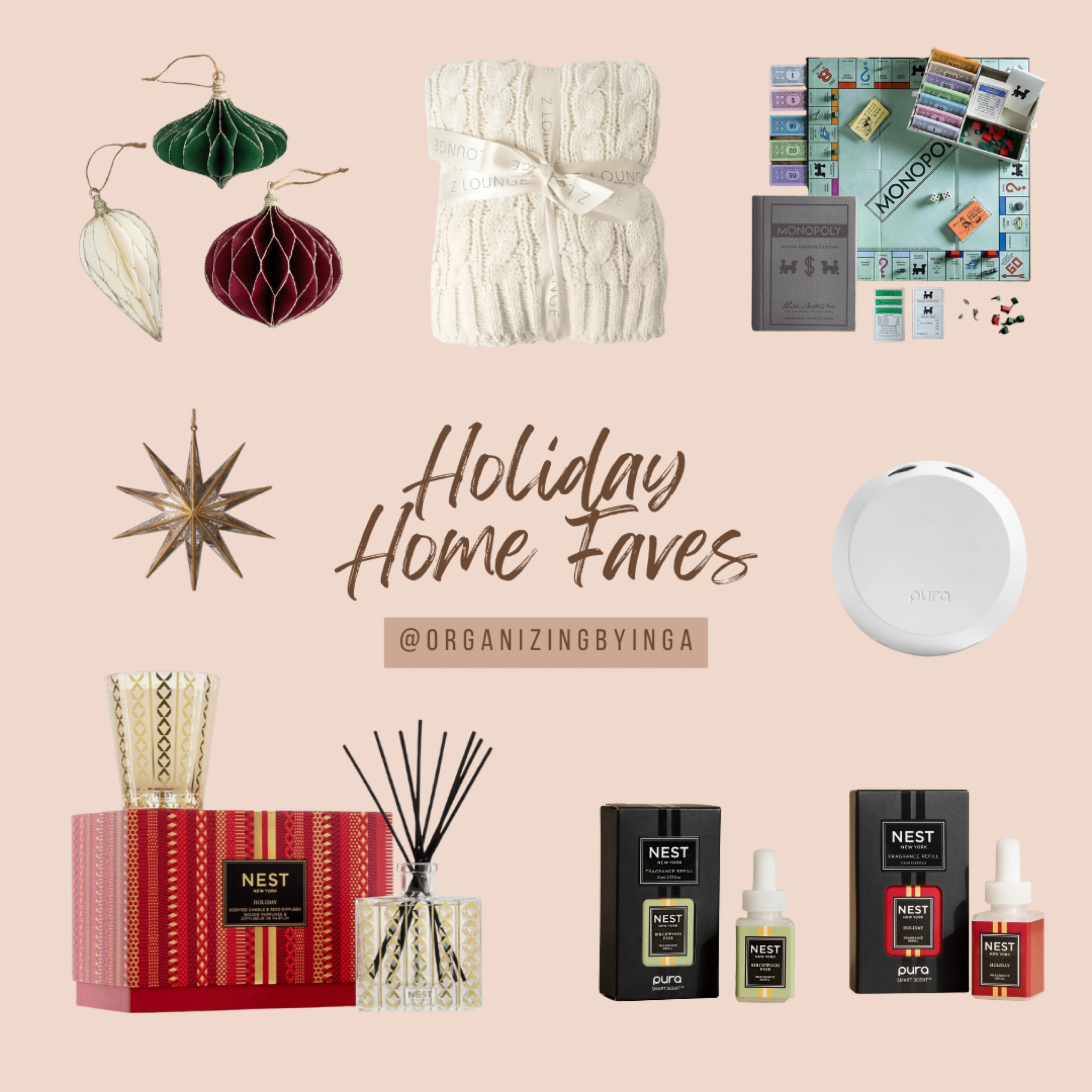 Deck your halls with our favorite holiday home finds! 🎄✨ 

From cozy blankets to festive scents, these picks bring all the warmth and cheer to your space this season.

#LTKHoliday