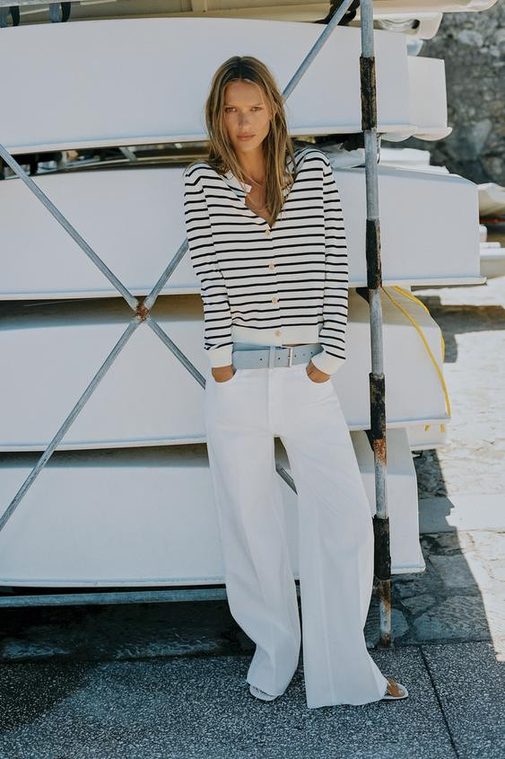 Zara - Striped Knit Cardigan - Women - Striped - Women | Zara US