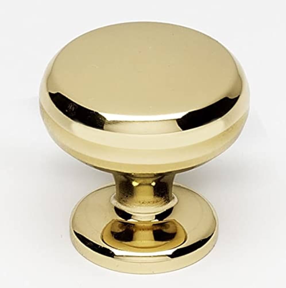 Alno 1 1/8" Knob, UNLACQUERED Brass | Amazon (US)