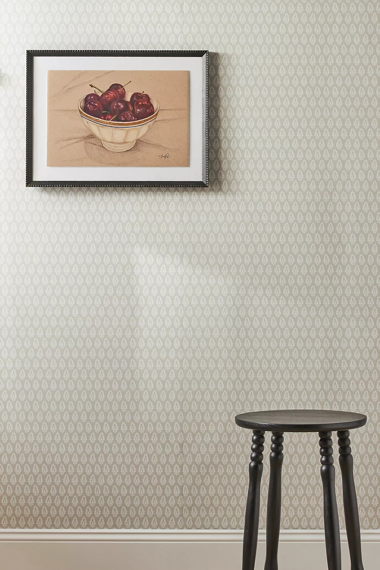 Mehndi Small Print Floral Wallpaper | Anthropologie (US)