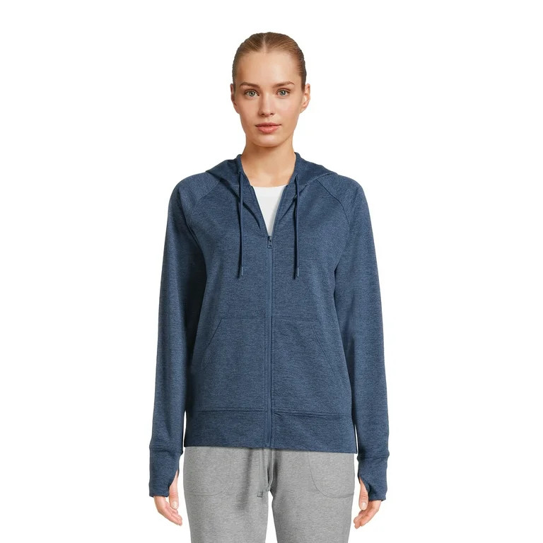 Athletic Works Women’s and Women's Plus ButterCore Lightweight Zip-Up Hoodie, Sizes XS-4X - Wal... | Walmart (US)