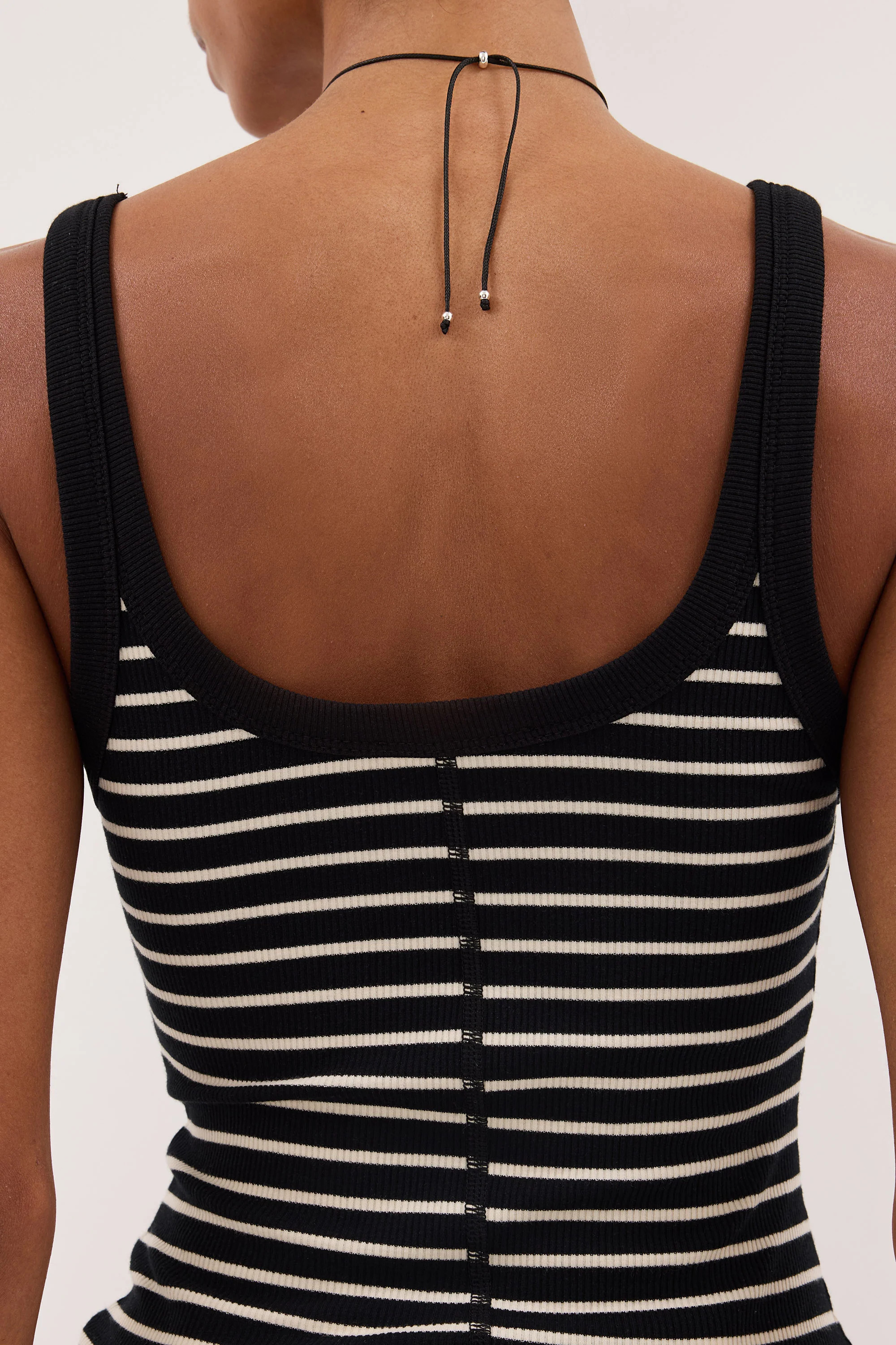 PENNY BLACK/CREAM STRIPE KNIT TANK | DISSH