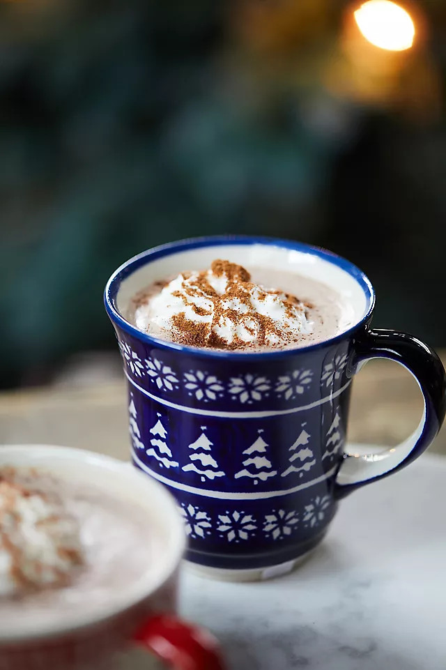 Blue Evergreen Mug | Anthropologie (US)