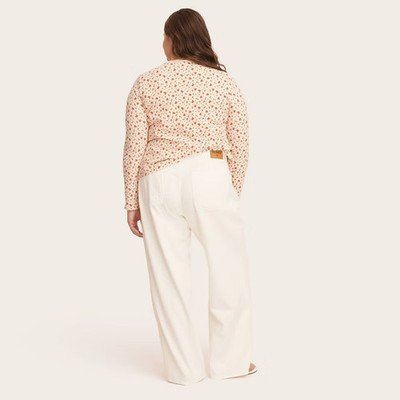 Women's Mid-Rise Drawstring Baggy Jeans - Parke Cream 18 | eBay | eBay US
